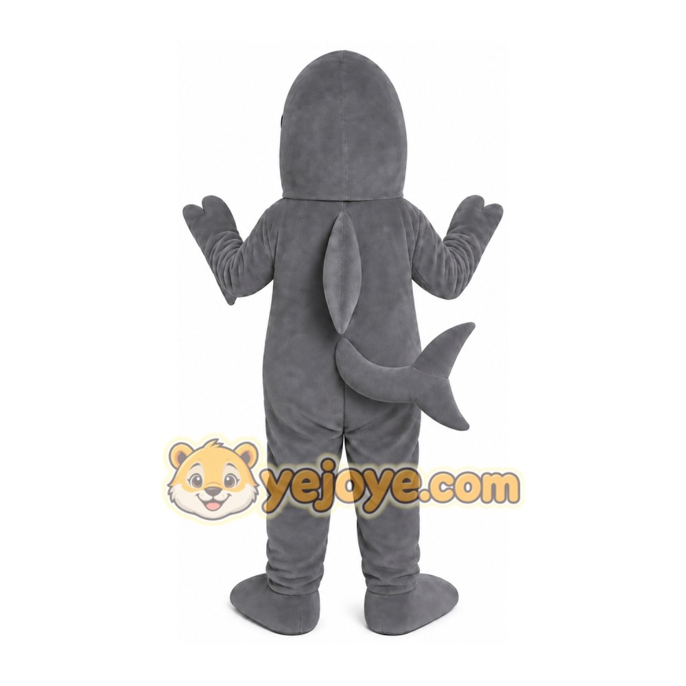Gray Shark Mascot Costume Gray Shark Mascot Costume