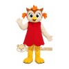Orange Owl Girl Mascot Costume Orange Owl Girl Mascot Costume
