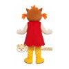 Orange Owl Girl Mascot Costume Orange Owl Girl Mascot Costume