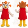 Orange Owl Girl Mascot Costume