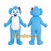 Friendly Blue Koala Mascot Costume Cartoon Animal Character Outfit Friendly Blue Koala Mascot Costume Cartoon Animal Character Outfit