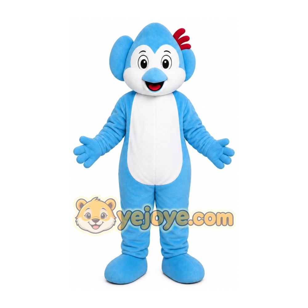 Friendly Blue Koala Mascot Costume Cartoon Animal Character Outfit Friendly Blue Koala Mascot Costume Cartoon Animal Character Outfit