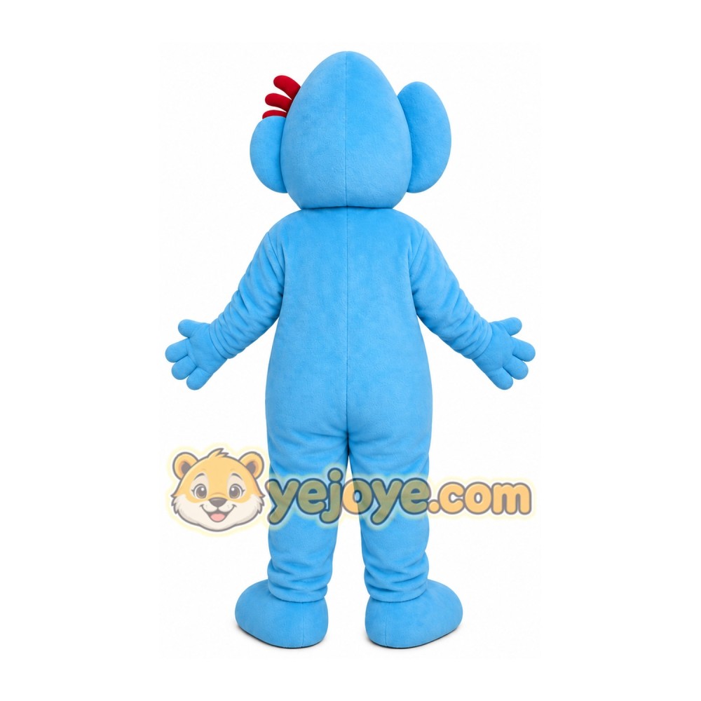 Friendly Blue Koala Mascot Costume Cartoon Animal Character Outfit Friendly Blue Koala Mascot Costume Cartoon Animal Character Outfit
