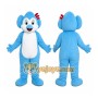 Friendly Blue Koala Mascot Costume Cartoon Animal Character Outfit