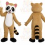 Tan Raccoon Mascot Costume