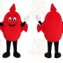 Red Drop Mascot Costume