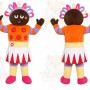 Orange Dress Girl Mascot Costume