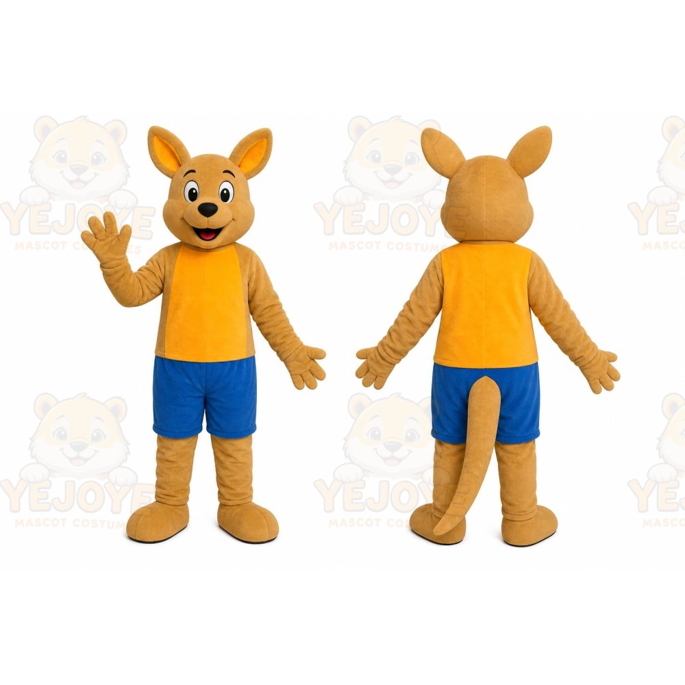 Brown Kangaroo Mascot Costume