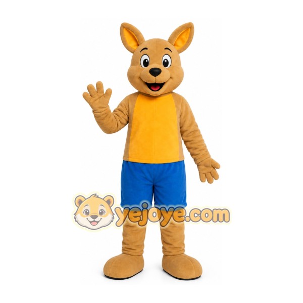 Brown Kangaroo Mascot Costume