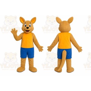 Brown Kangaroo Mascot Costume
