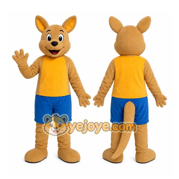 Brown Kangaroo Mascot Costume