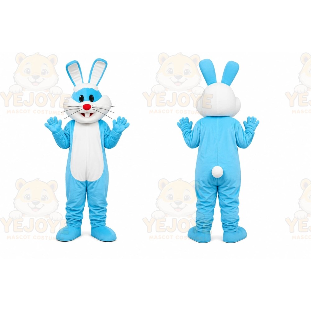 Blue Rabbit Mascot Costume