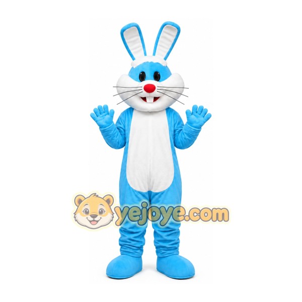 Blue Rabbit Mascot Costume