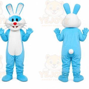 Blue Rabbit Mascot Costume