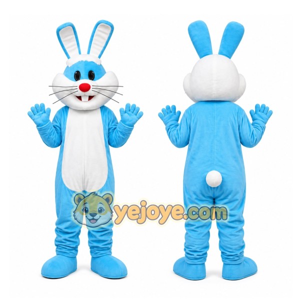 Blue Rabbit Mascot Costume