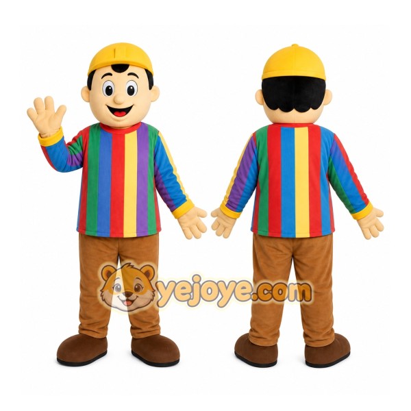 Rainbow Vest Boy Mascot Costume