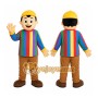 Rainbow Vest Boy Mascot Costume