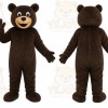 Dark Brown Bear Mascot Costume