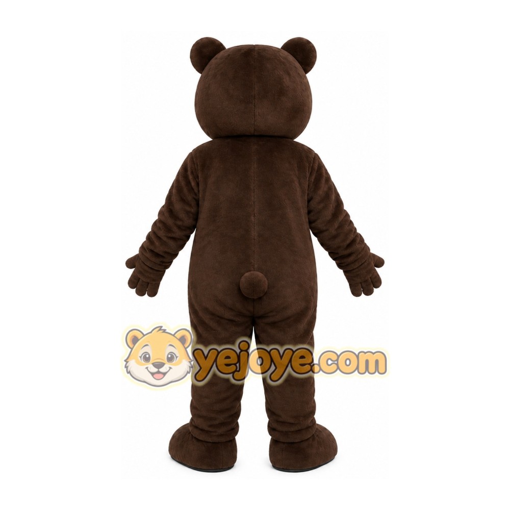 Dark Brown Bear Mascot Costume Dark Brown Bear Mascot Costume