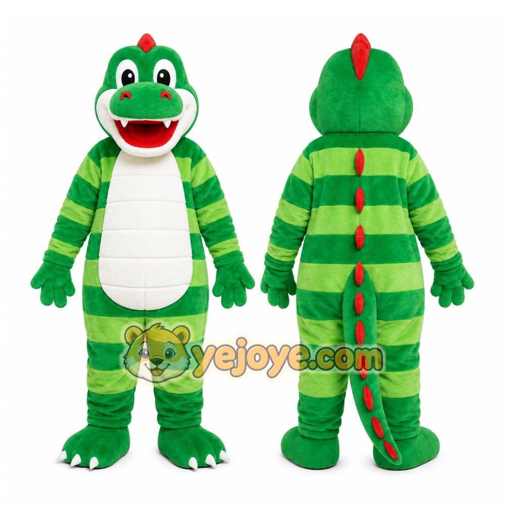 Green Alligator Mascot Costume Green Alligator Mascot Costume