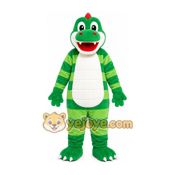 Green Alligator Mascot Costume Green Alligator Mascot Costume