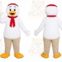 White Duck Scarf Mascot Costume