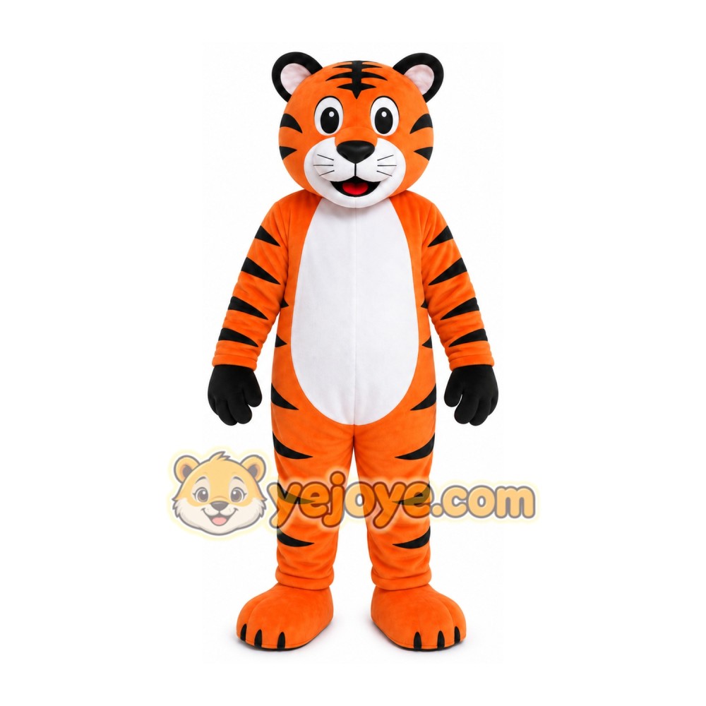 Orange Tiger Mascot Costume Orange Tiger Mascot Costume