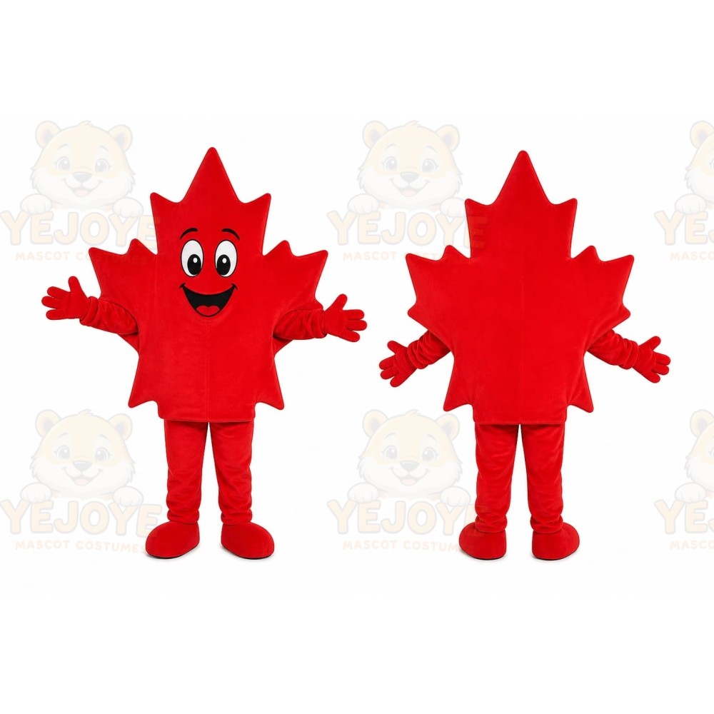 Red Maple Leaf Mascot Costume