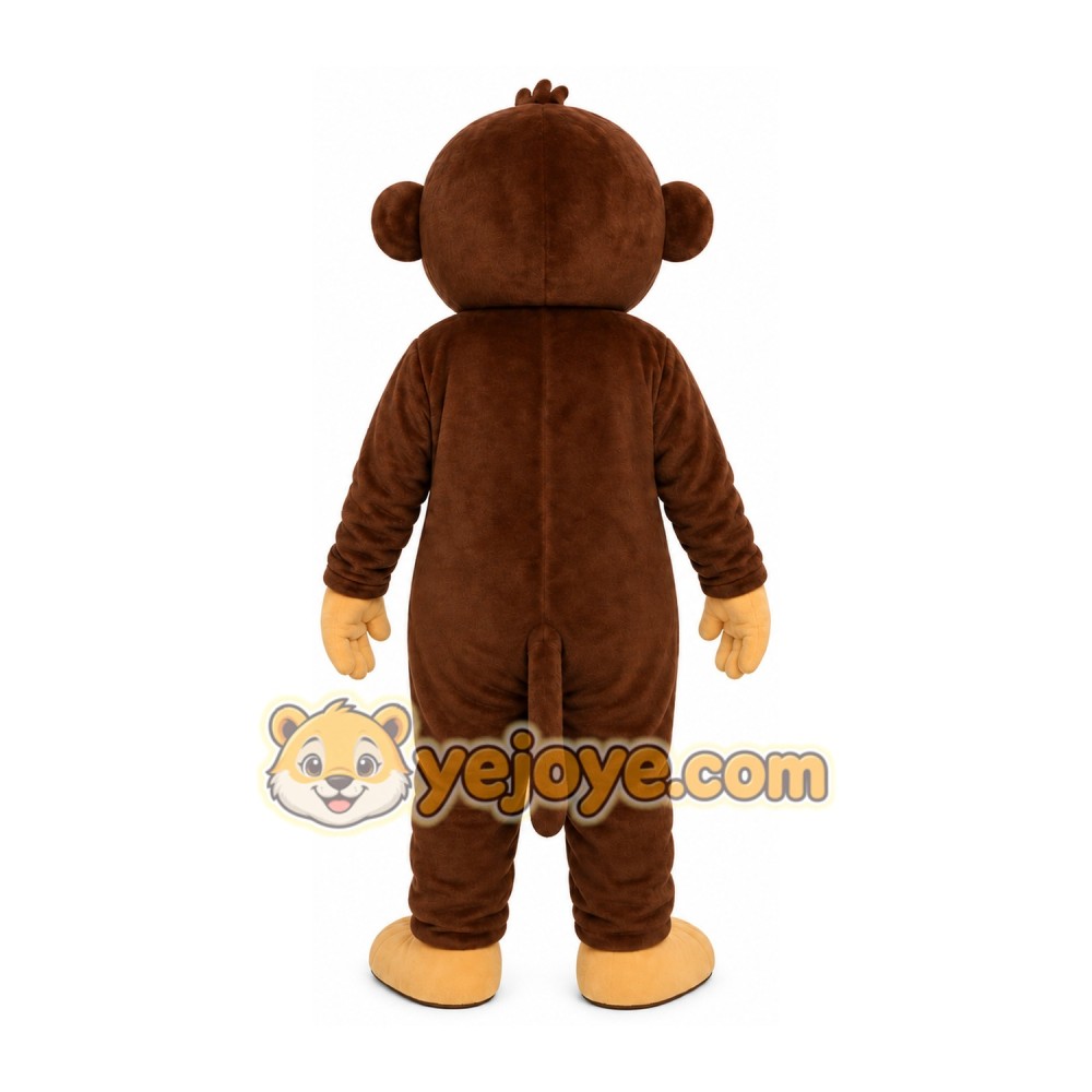 Brown Monkey Mascot Costume Brown Monkey Mascot Costume