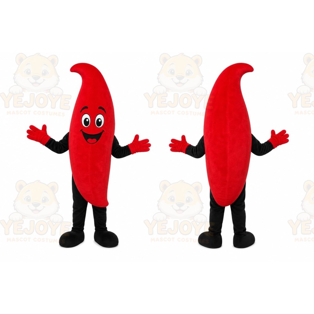 Red Chili Pepper Mascot Costume