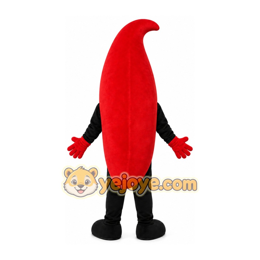 Red Chili Pepper Mascot Costume Red Chili Pepper Mascot Costume