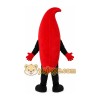 Red Chili Pepper Mascot Costume Red Chili Pepper Mascot Costume