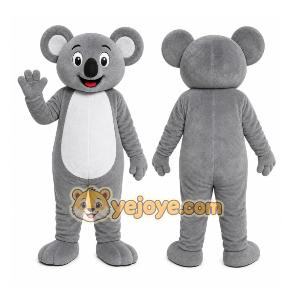 Gray Koala Mascot Costume
