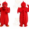 Red Dragon Mascot Costume Adult Plush Fantasy Character Suit