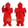 Red Dragon Mascot Costume Adult Plush Fantasy Character Suit