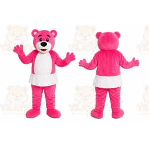 Pink Bear Mascot Costume
