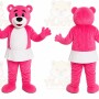 Pink Bear Mascot Costume