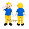 Blond Boy Mascot Costume Blond Boy Mascot Costume