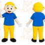 Blond Boy Mascot Costume