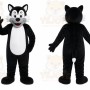 Black Wolf Mascot Costume