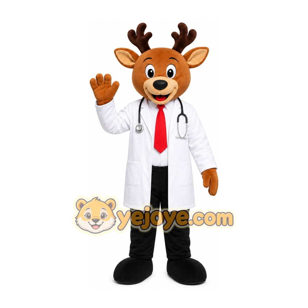 Reindeer Doctor Mascot Costume