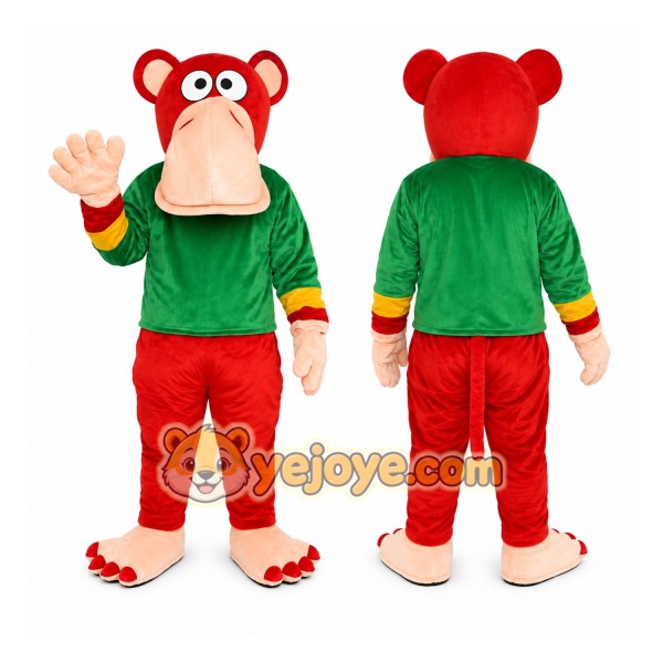 Red Green Monkey Mascot Costume