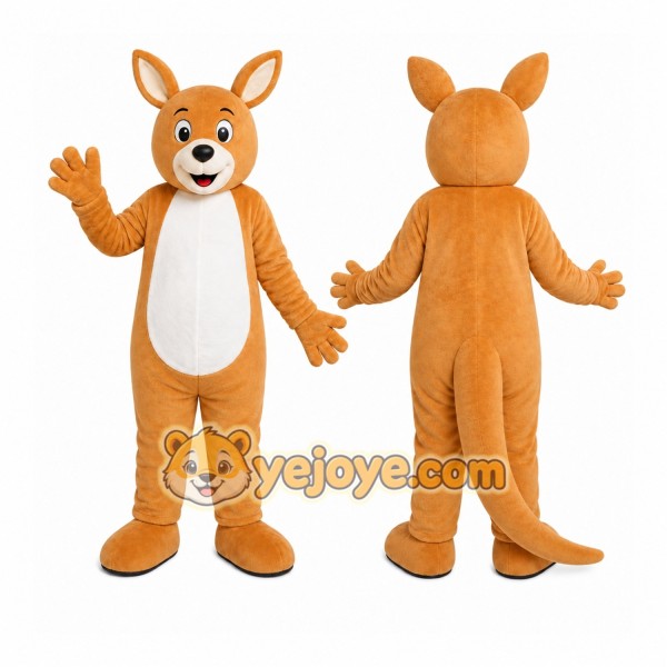 Brown Kangaroo Mascot Costume