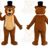 Top Hat Bear Mascot Costume
