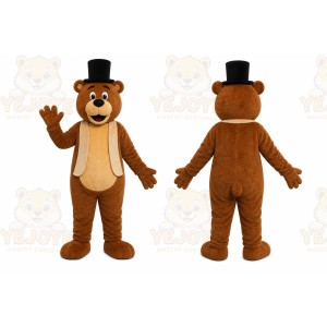 Top Hat Bear Mascot Costume