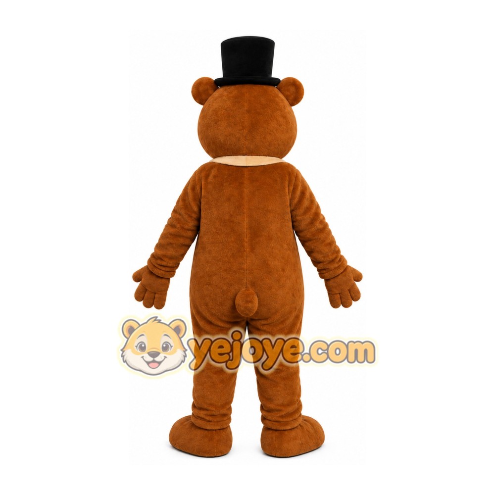 Top Hat Bear Mascot Costume Top Hat Bear Mascot Costume