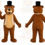 Top Hat Bear Mascot Costume
