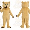 Beige Bear Mascot Costume