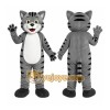 Gray Cat Mascot Costume Gray Cat Mascot Costume