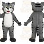 Gray Cat Mascot Costume